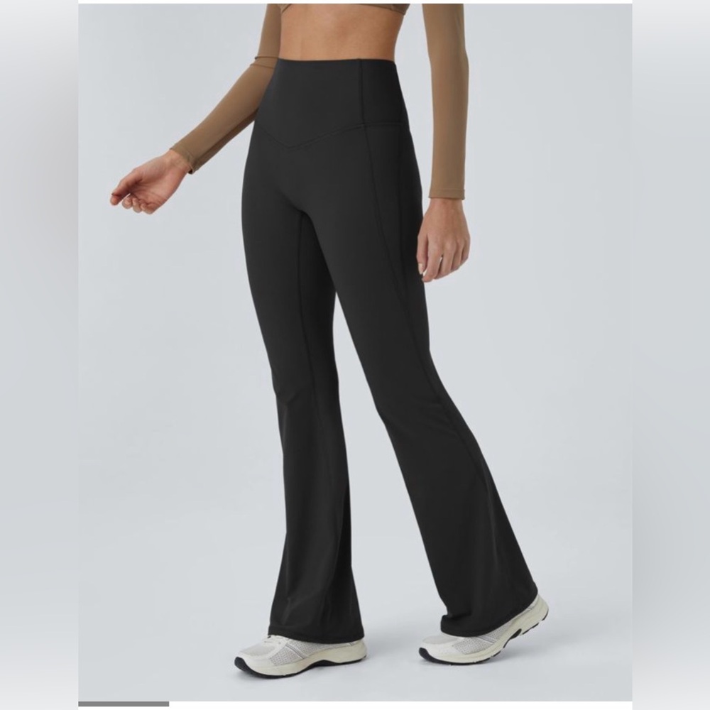 HALARA Black Flare Pants Medium TALL